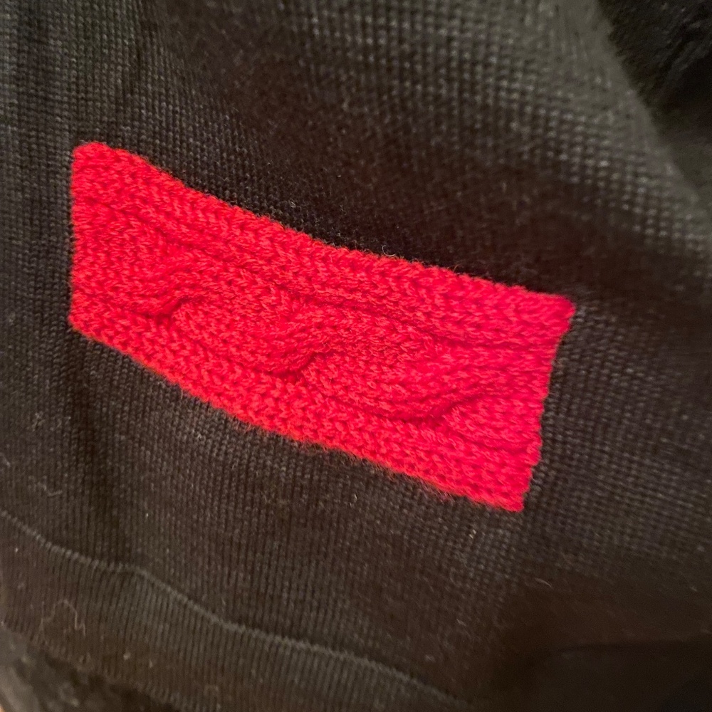 Vintage Italian “Damon ITALY” Sweater – Black with Red Trim - Picture 3 of 7